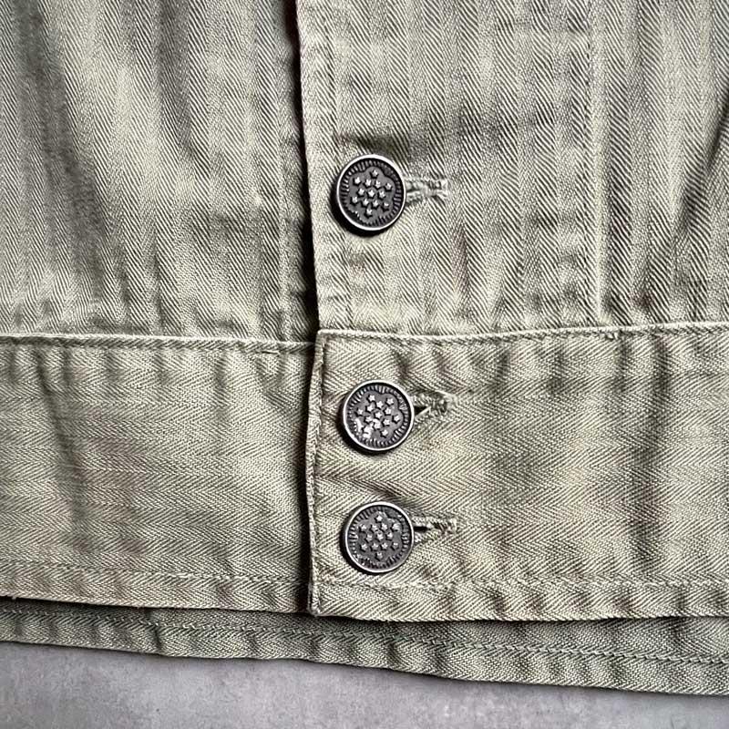 40's U.S ARMY M-41 13 Star Botton HBT Jacket Size 46R 40年代