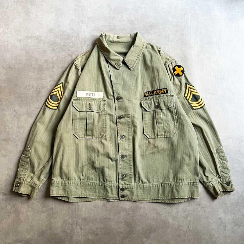 40's U.S ARMY M-41 13 Star Botton HBT Jacket Size 46R 40年代 40's U.S ARMY M-41 13 Star Botton HBT Jacket Size 46R 40年代