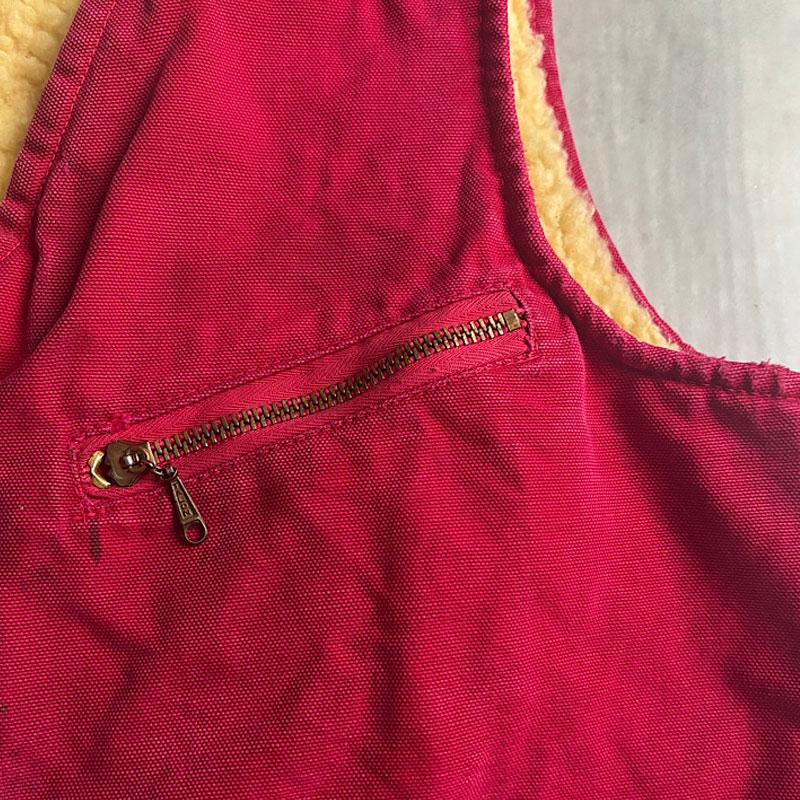 60's CARTERS Duck Vest/RED 60年代 カーターズ ダック ボア ベスト