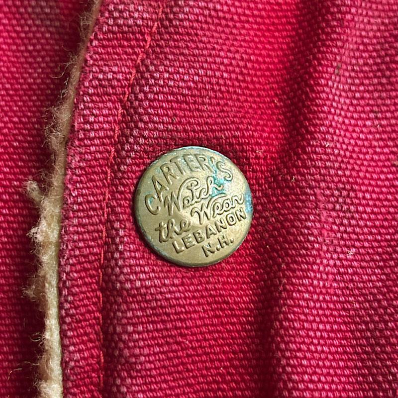 60's CARTERS Duck Vest/RED 60年代 カーターズ ダック ボア ベスト
