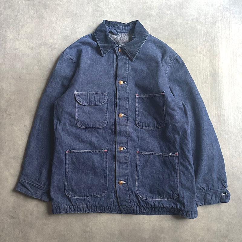 70'S BLUE BELL Blanket Lined Denim Chore Jacket SIZE/42 70年代