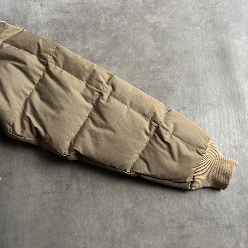 80'S EDDIE BAUER Snap Jac Down Jacket BEIGE 80年代 エディバウアー