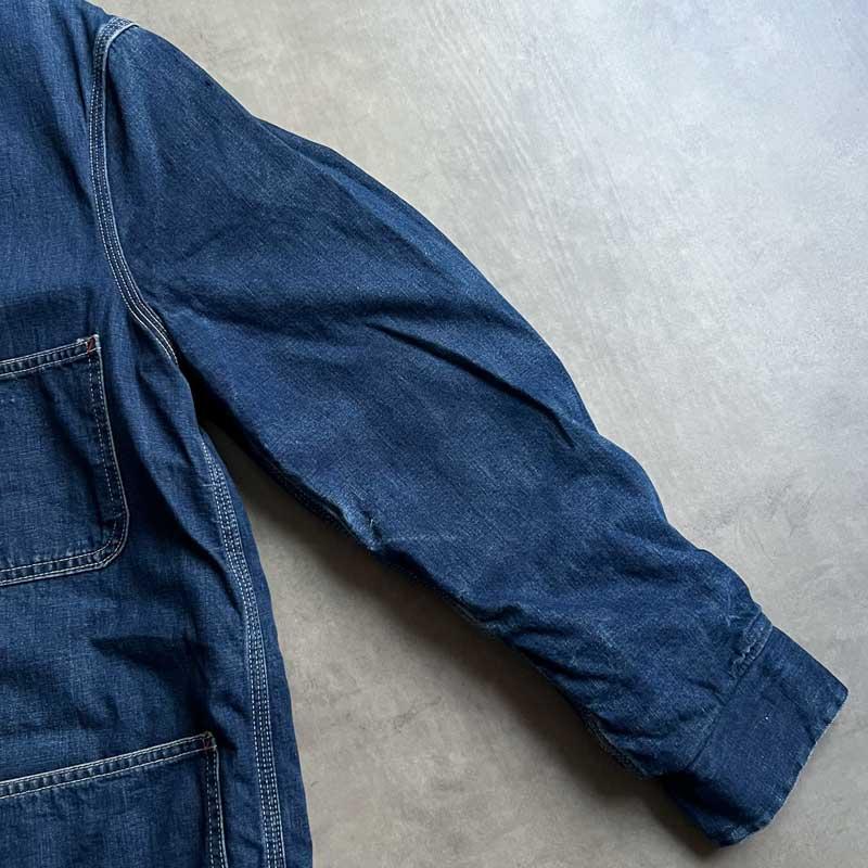 あ*様 シアーズ　60s 70s デニムデトロイトジャケット　フェード　短丈　濃 Sears（シアーズ） 60'S SEARS Blanket Lined Denim Chore Jacket 60