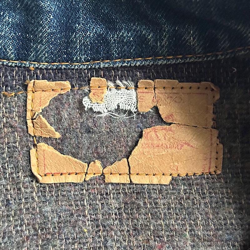 60's Levi's 70505-0317 Blanket Lined Denim Trucker Jacket Big 
