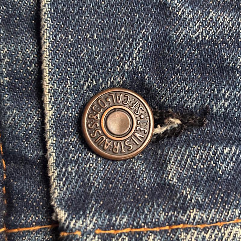 60's Levi's 70505-0317 Blanket Lined Denim Trucker Jacket Big 