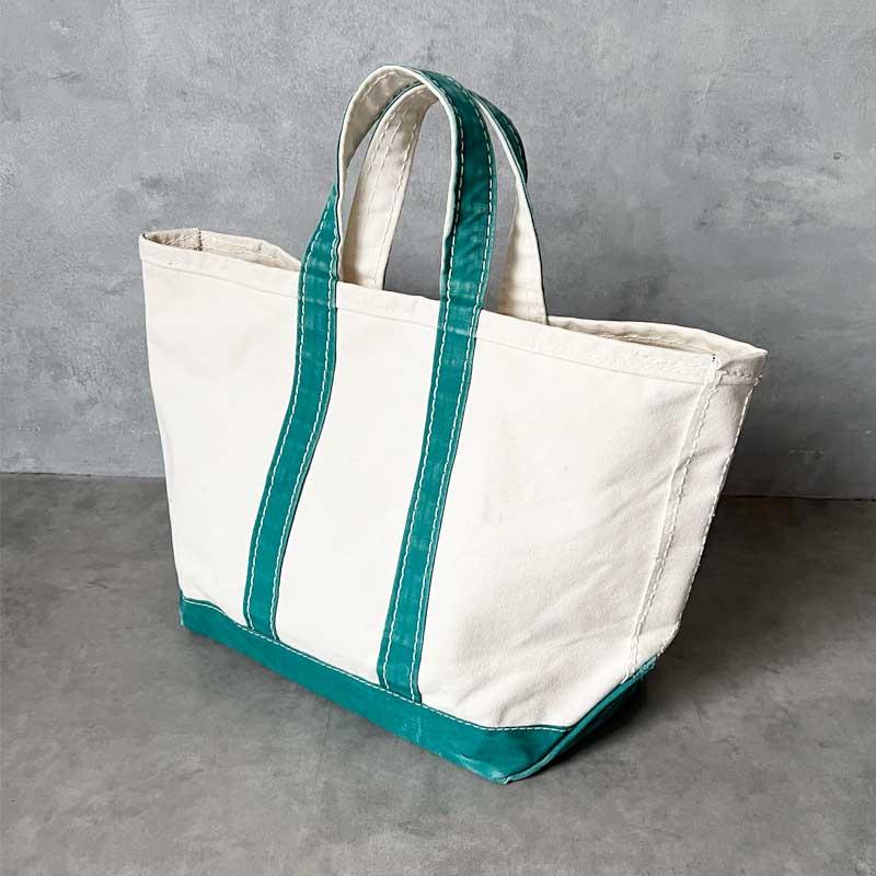 70sヴィンテージ LLBEAN トートバッグ エルエルビーン グリーン サイド L.L.Bean 70'S L.L.BEAN Side Tag Tote Bag GREEN/NATURAL 70