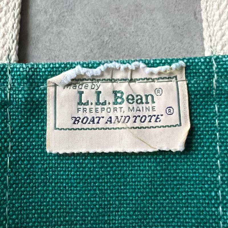 80s llbean deluxe tote Lサイズ　ネイビー×グリーン 80s L.L.BEAN BOAT AND TOTE DELUXE NAVY×GREEN SIZE L - MATIN