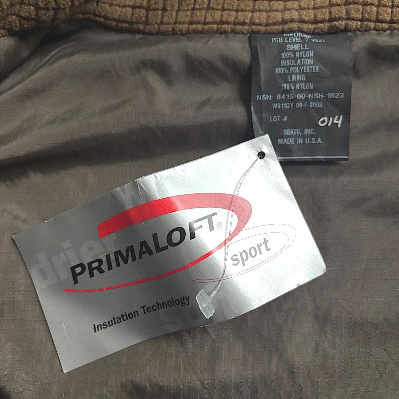 SEKRI PCU Level7 Primaloft Military Vest Deadstock/MEDIUM 米軍