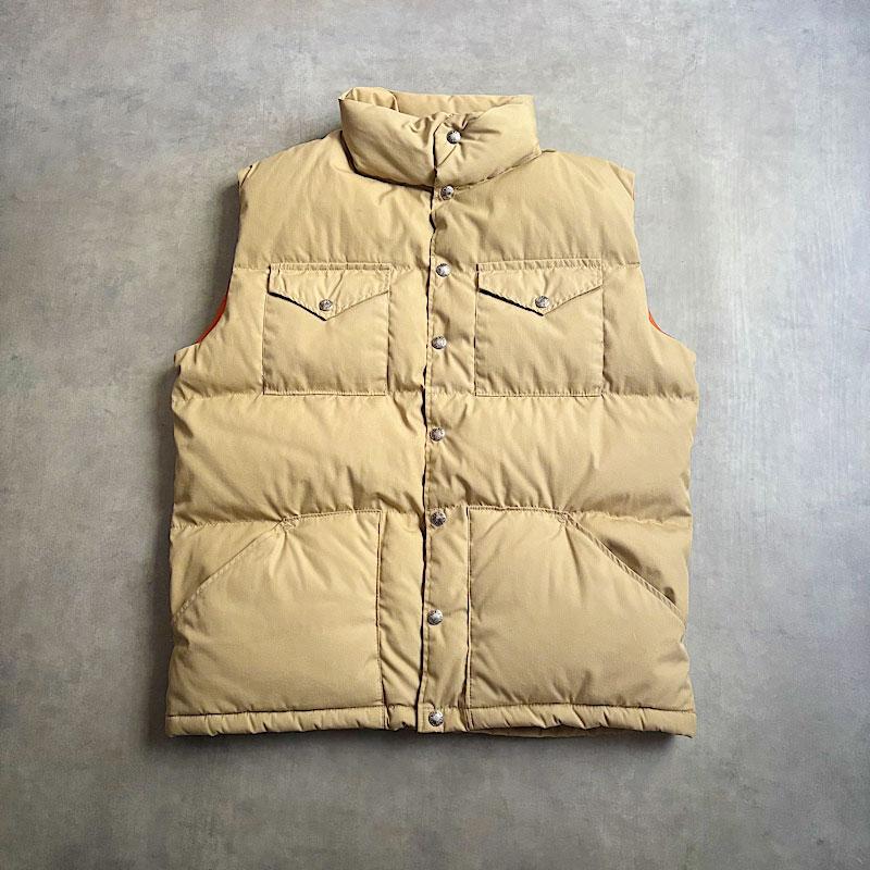 70'S THE NORTH FACE Down Vest L/KHAKI 70年代 ノースフェイス ダウン