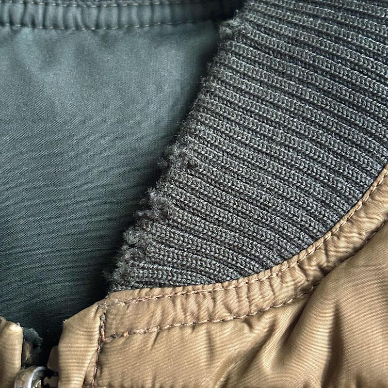 90'S EDDIE BAUER Goose Down Riversible Vest M/GREEN,KHAKI 90年代
