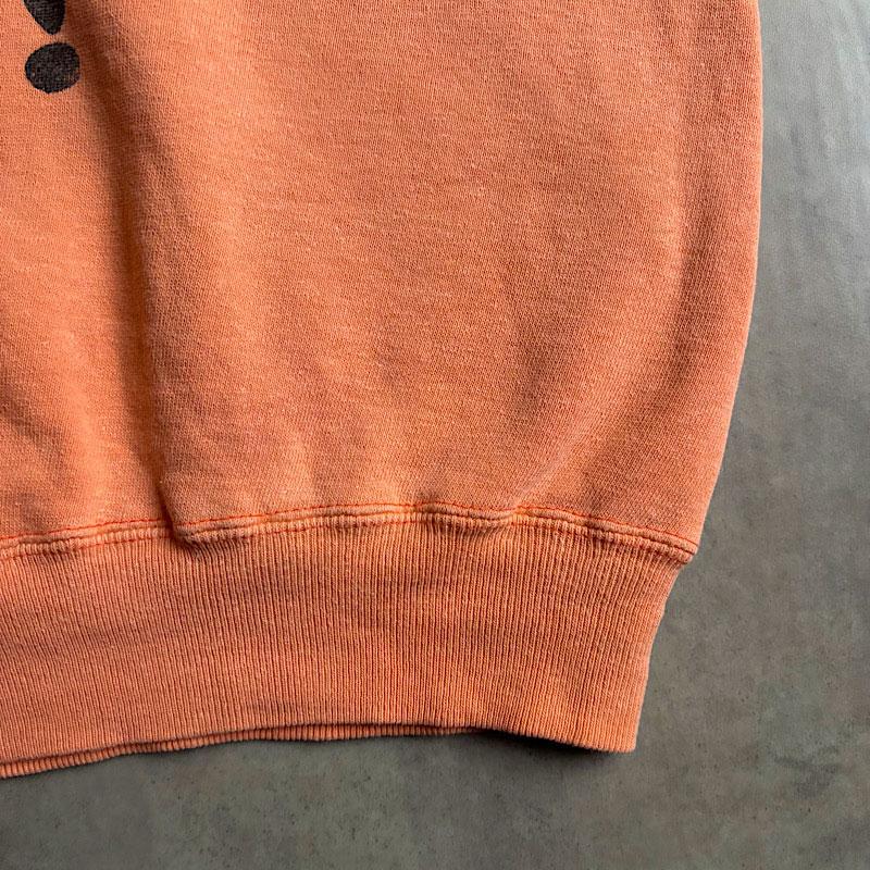 60'S SPRUCE PEANUTS SNOOPY Astronaut Vintage Sweat Shirts ORANGE
