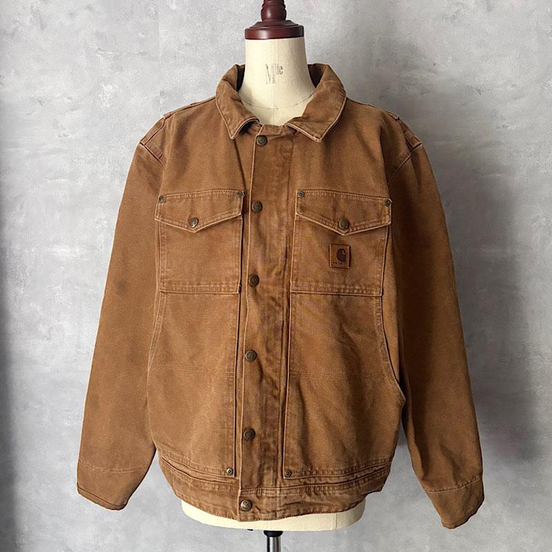 人*様 【革タグ】Carhartt バーウィック ジャケット　古着 CARHARTT Berwick Jacket M/BROWN カーハート バーウィック