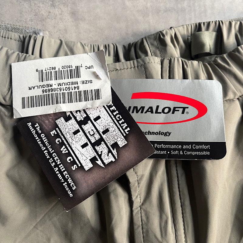 DeadStock 2007 U.S ARMY ECWCS GEN3 Level7 PRIMALOFT PANTS/MEDIUM