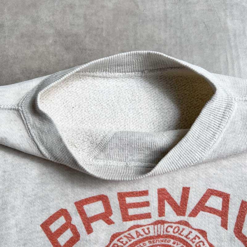 50'S Vintage Front V Water Print Sweat Shirts GRAY 50年代