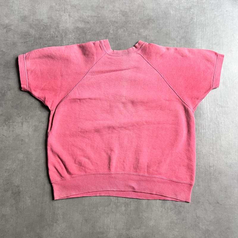vintage 60's 70's 半袖スウェット　半スウェ　ピンク vintage 60's 70's 半袖スウェット 半スウェ ピンク - メルカリ