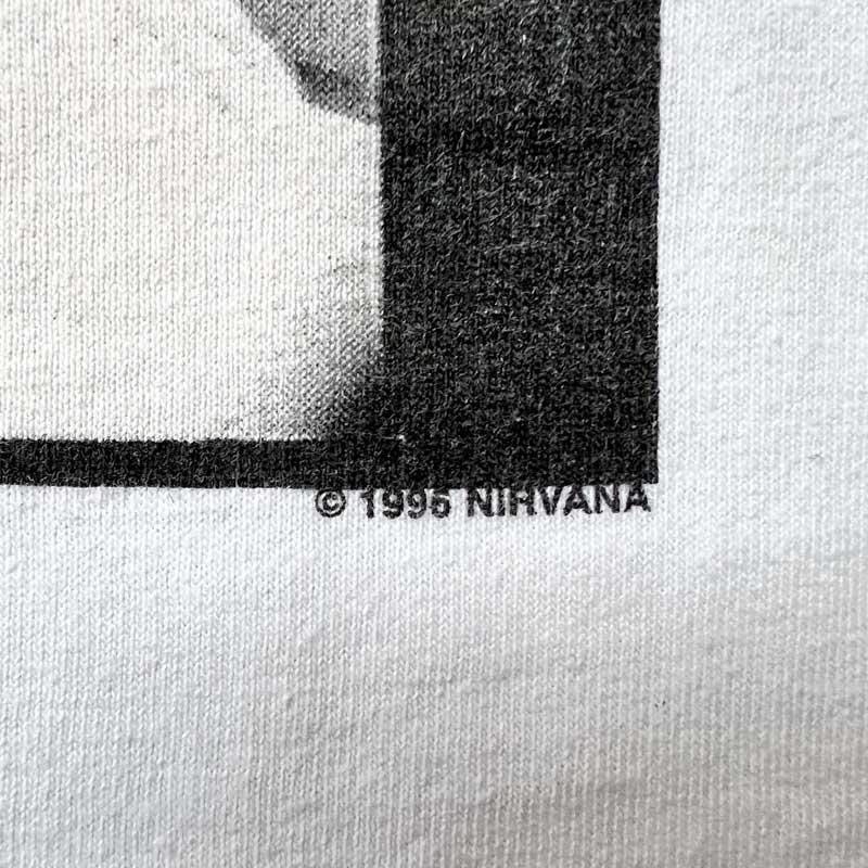 90'S NIRVANA PHOTO T-Shirts Made in USA WHITE/M 90年代