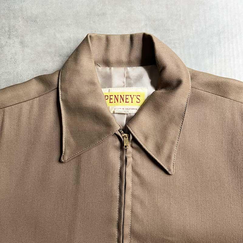 PENNEYS（ペニーズ） 50'S PENNEY'S Gabadine Jacket BROWN/40 50年代