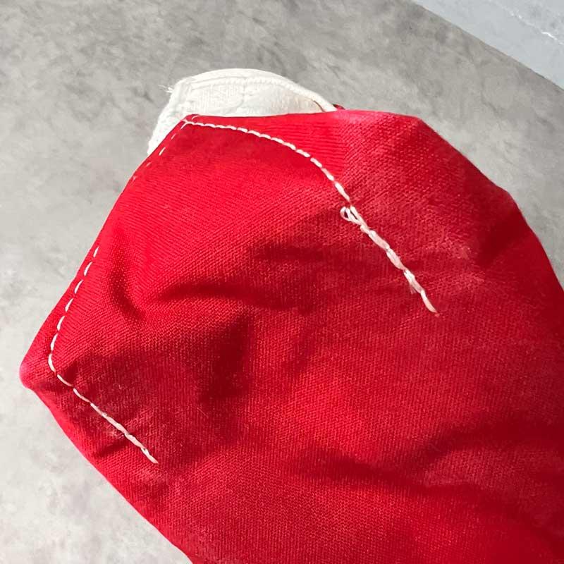 LLBean 90s グリーン/レッド 90's～ L.L.BEAN ジッパー付き BOAT AND TOTE レザーハンドル