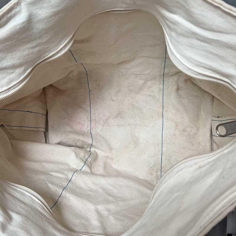 L.L.Bean（エルエルビーン） 80'S L.L.BEAN Zip Tote Bag LARGE WHITE