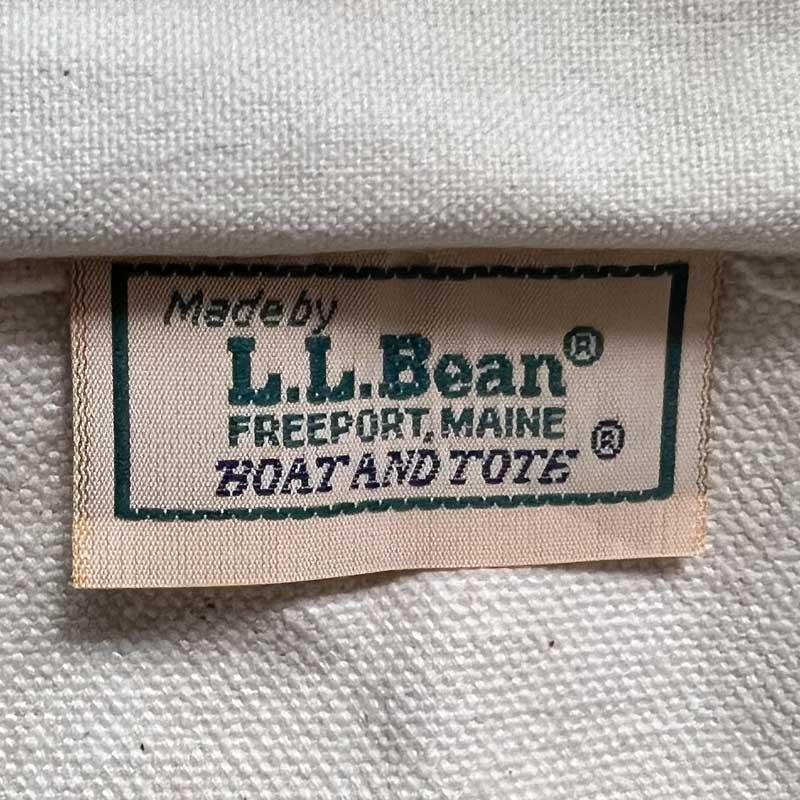 L.L.Bean（エルエルビーン） 80'S L.L.BEAN Zip Tote Bag LARGE WHITE