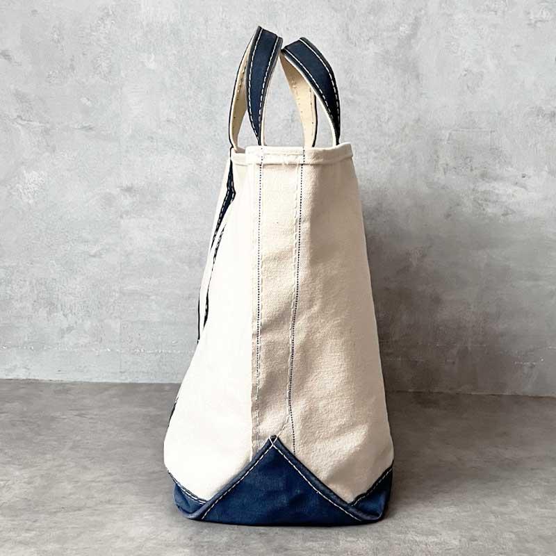 L.L.Bean 80'S L.L.BEAN Tote Bag LARGE WHITE/NAVY 80年代