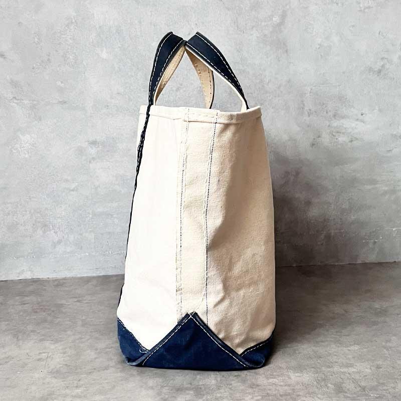 L.L.Bean 80'S L.L.BEAN Tote Bag LARGE WHITE/NAVY 80年代