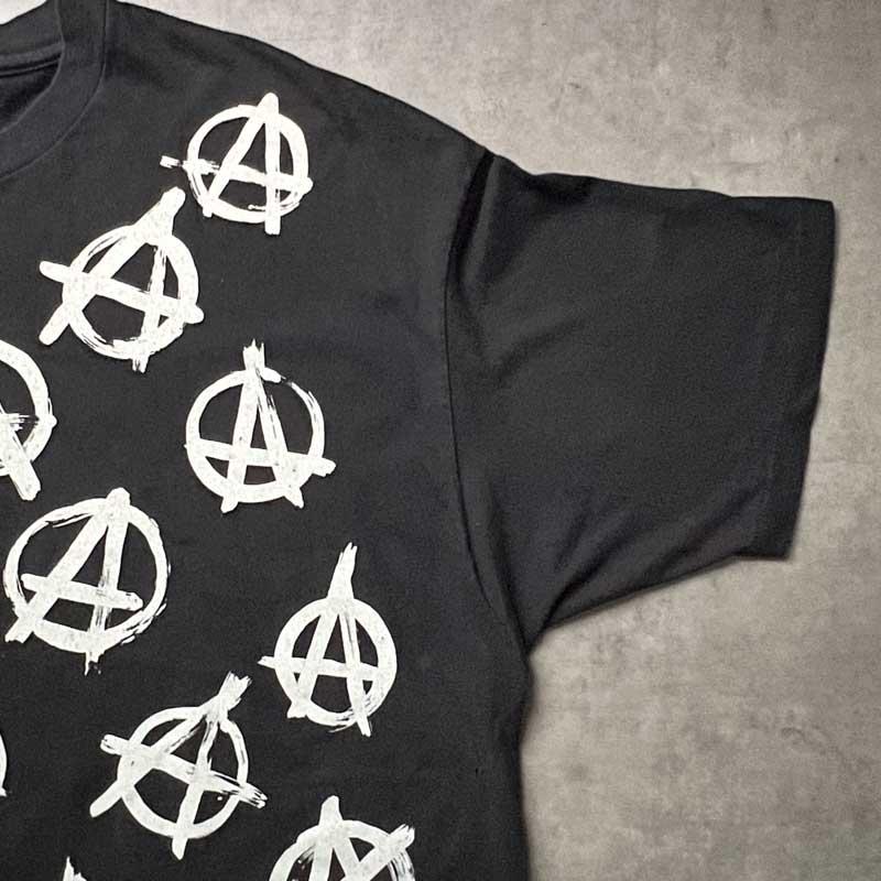 90'S FASHION VILTIM Anarchy T-Shirts Made in USA BLACK/XXL 90年代