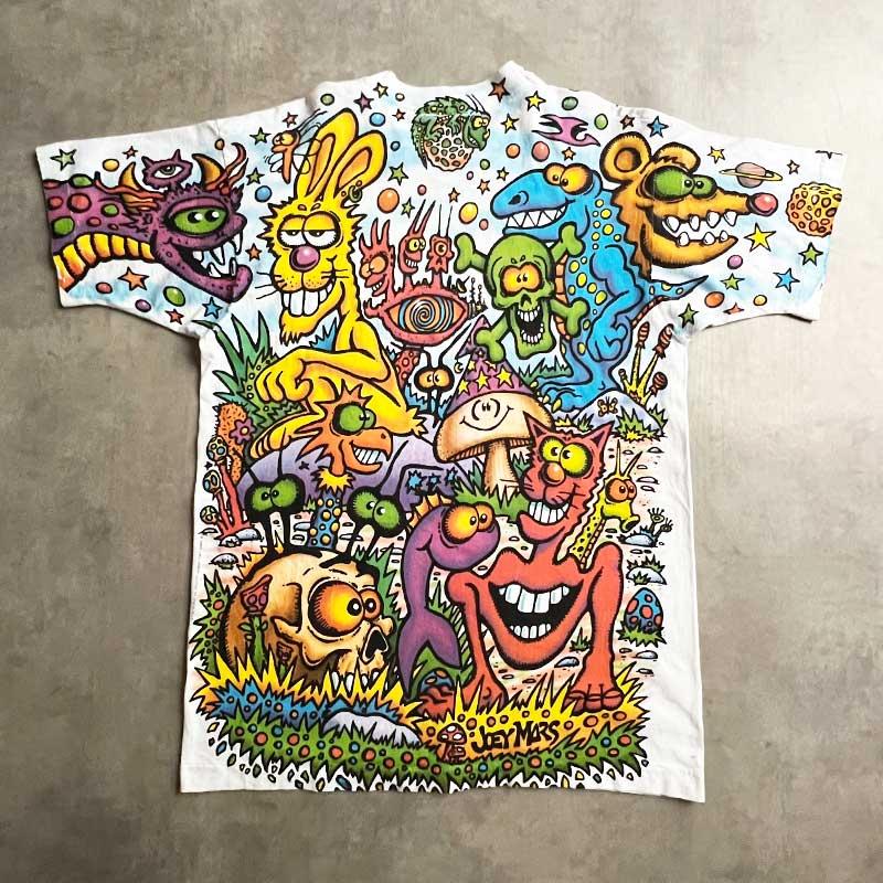 90'S Liquid Blue Joey Mars All Over Print T-Shirts Made in USA