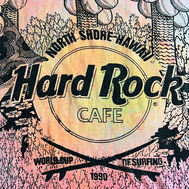 90'S Hard Rock Cafe All Over Print North Shore Hawaii T-Shirts