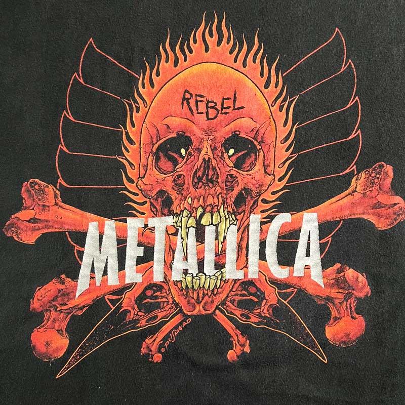 90'S METALLICA Pushead Ying & Yong Revel Skull T-Shirts Made in