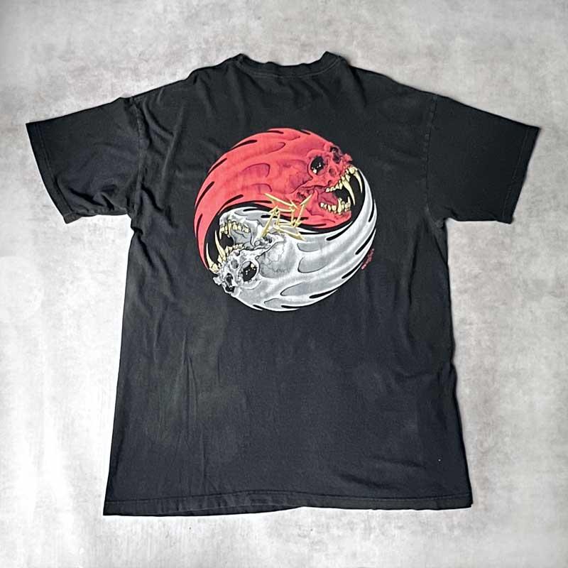 90'S METALLICA Pushead Ying & Yong Revel Skull T-Shirts Made in