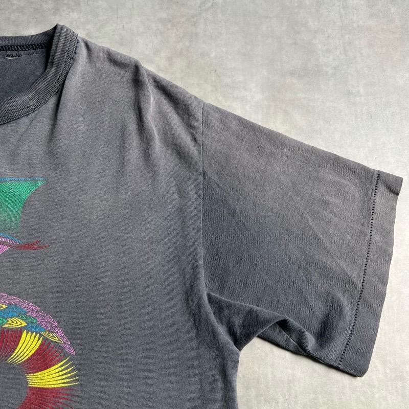 90'S M.C Escher Dragon Sun Fade T-Shirts BLACK 90年代 エッシャー