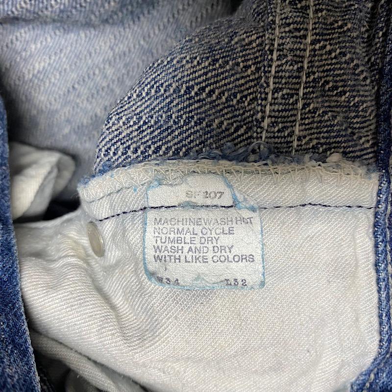 80's Levi's 501-0118 Striped Denim Pants Made in USA W34L32 80年代
