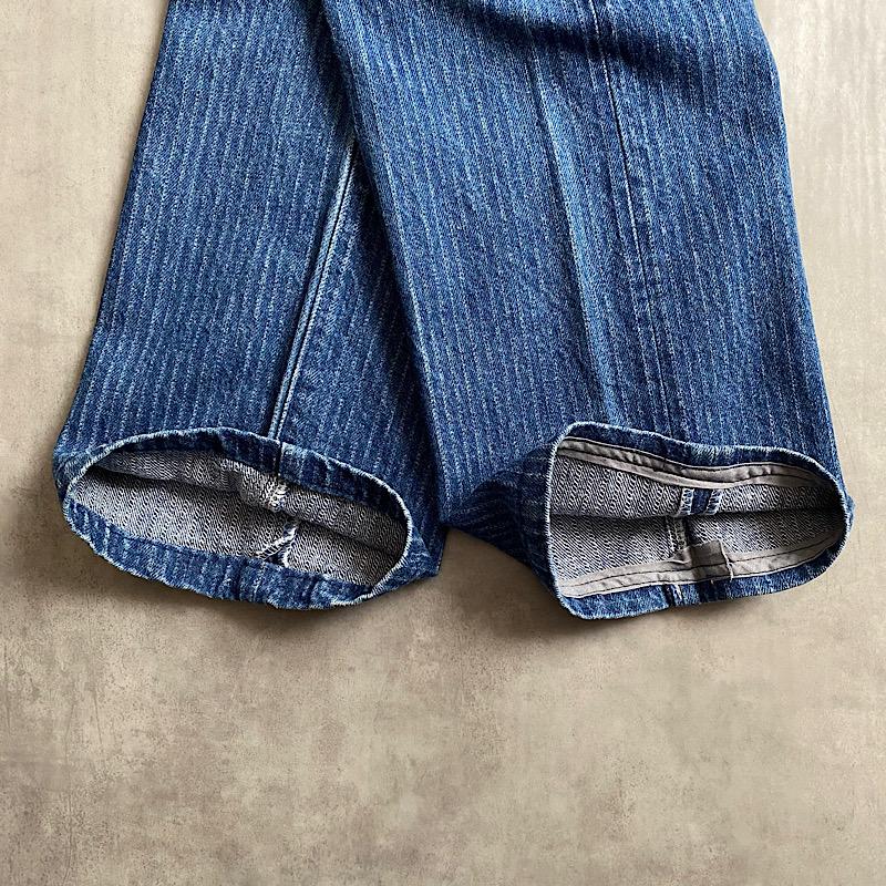80's Levi's 501-0118 Striped Denim Pants Made in USA W34L32 80年代