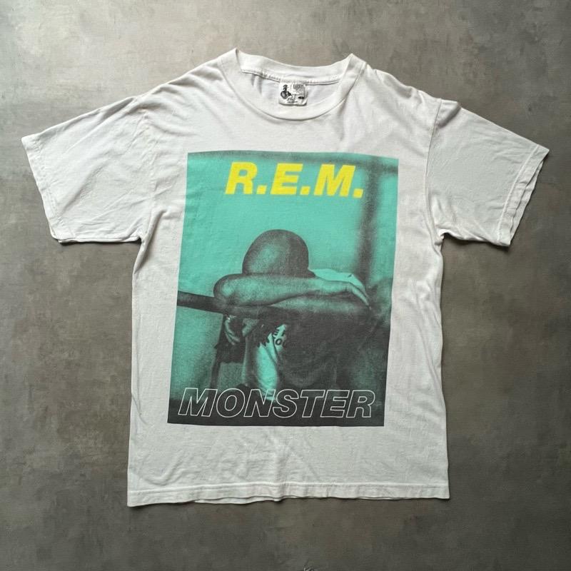 90'S R.E.M Monster Tour T-Shirts Made in USA WHITE/XL 90年代