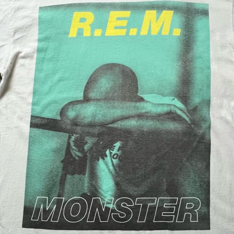 90'S R.E.M Monster Tour T-Shirts Made in USA WHITE/XL 90年代