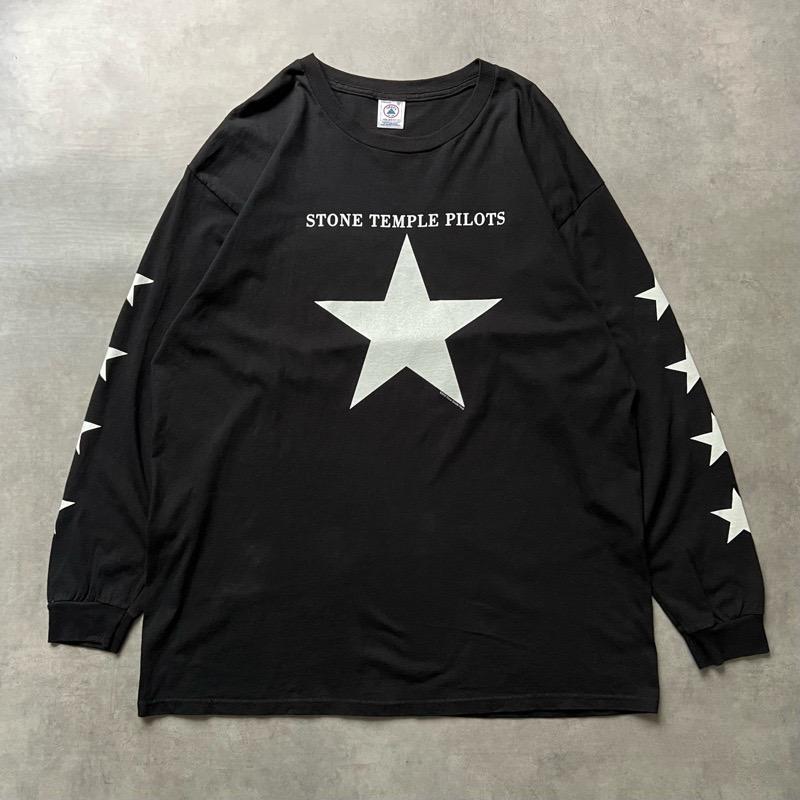 00s stone  long sleeve black ロンT 00'S Stone Temple Pilots NO4 Star Long SLeeve T-Shirts BLACK/XL 00