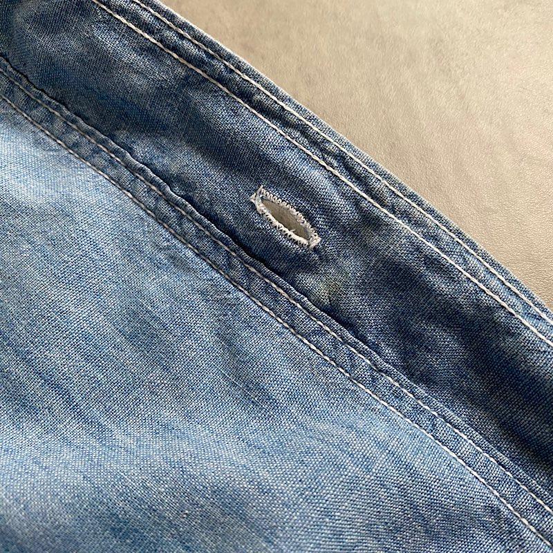 50's SEARS WORK CLOTHING SHORT SLEEVE CHAMBLEY SHIRTS 身幅60 50