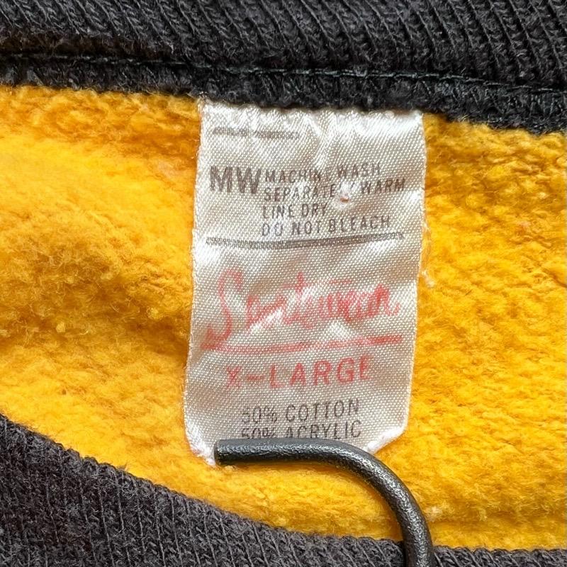 70'S SPORTS WEAR Numbering Short Sleeve Sweat Shirts YELLOW/XL 70