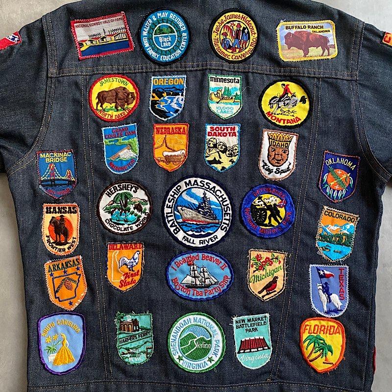 70's LEVI'S SADDLEMAN TAG WAPPEN DENIM TRUCKER JACKET Made in USA