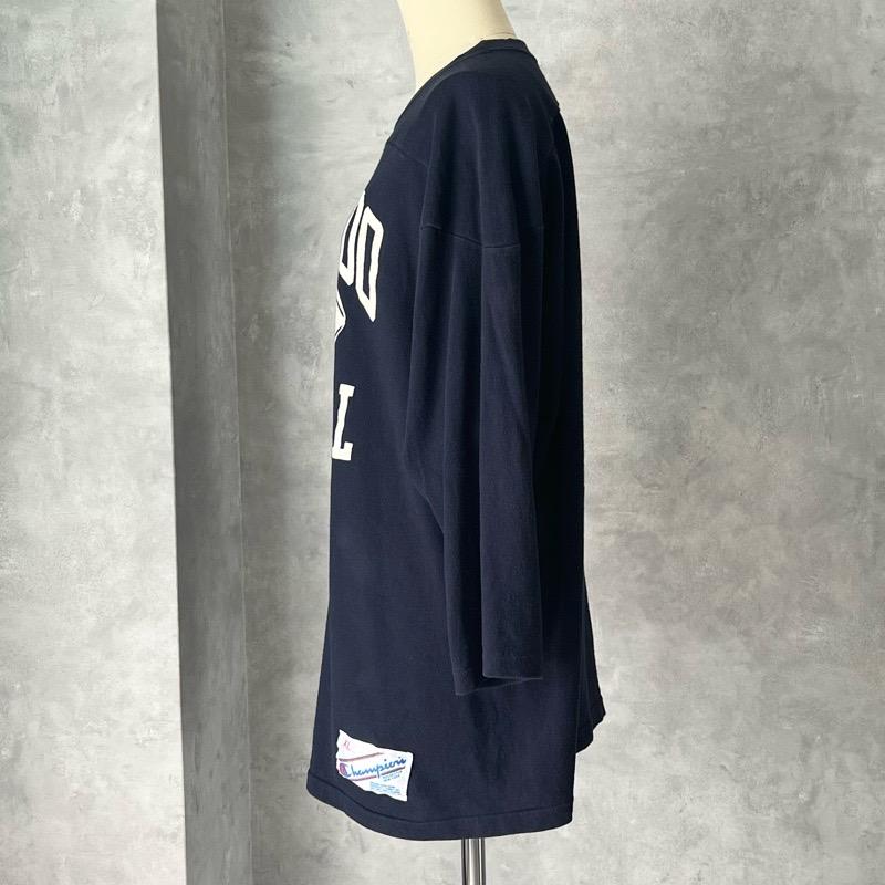 1980年代 チャンピオン フットボール シャツ Champion 80'S CHAMPION Fooball T-Shirts Made in USA NAVY/XL