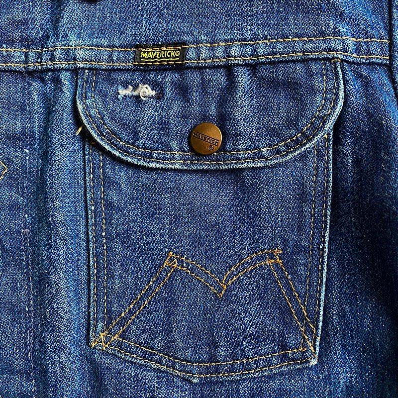 70'S BLUEBELL MAVERICK 3JO3MJ Denim Jacket Made in USA SIZE/42 70