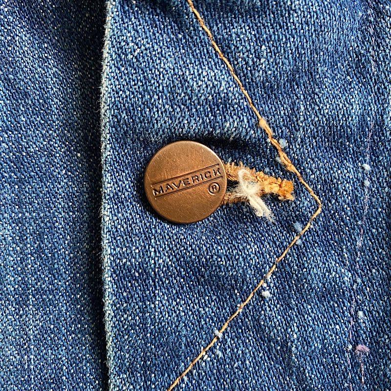 70'S BLUEBELL MAVERICK 3JO3MJ Denim Jacket Made in USA SIZE/42 70
