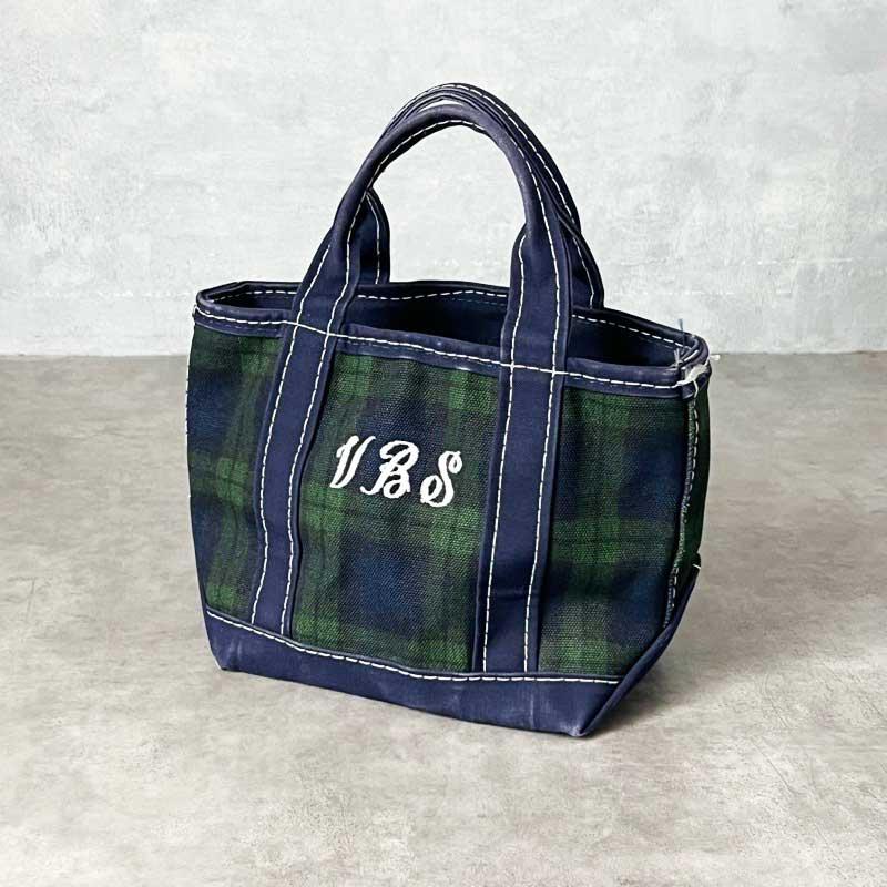 L.L.Bean（エルエルビーン） 00'S L.L.BEAN Mini Check Tote Bag GREEN
