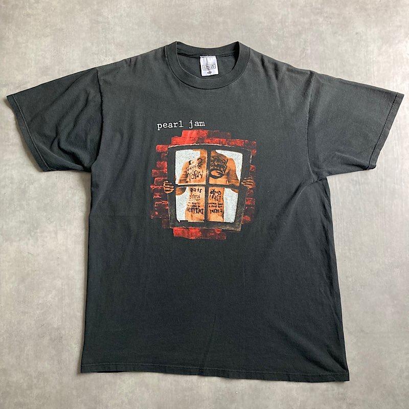 90’s pearl jam Tシャツ Window pain XLサイズ 90's Pearl Jam Window Pain T-Shirts Made in USA BLACK/XL : NAVIE