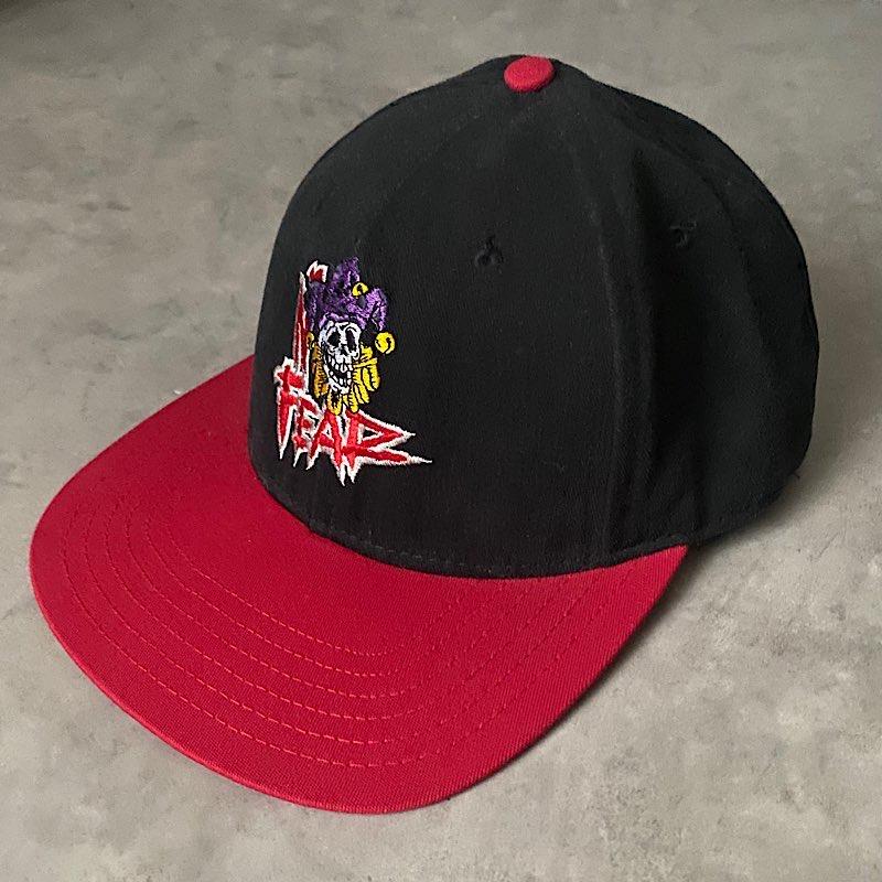 90s NO FEAR USA製キャップ 90'S NO FEAR SKULL CAP MADE IN USA ONESIZE/BLACK 90年代 ノー