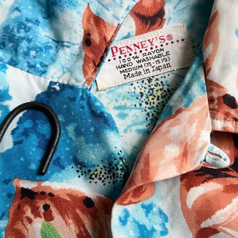 PENNEYS（ペニーズ） 60'S PENNEY'S Hibiscus Aloha Shirts Made in