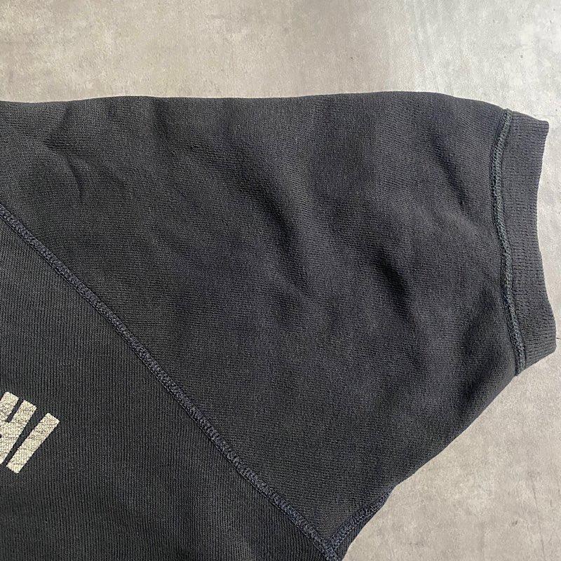 60'S PI LAMBDA PHI Raglan Short Sleeves Sweat Shirts BLACK/身幅56