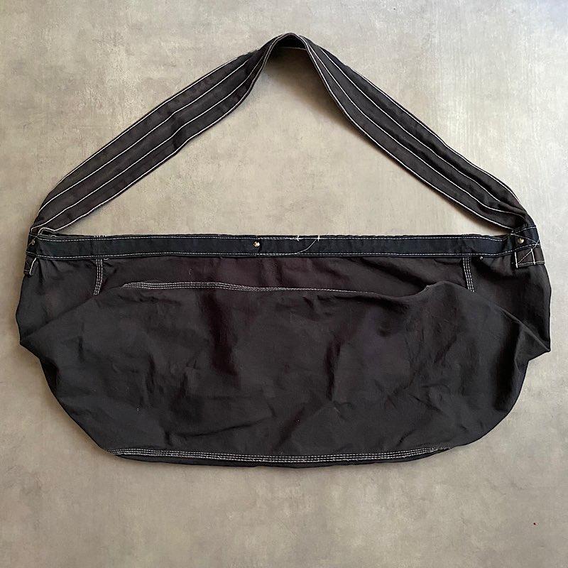 60's SOLID BLACK NEWS PAPER BAG ヴィンテージ 60年代 ブラック