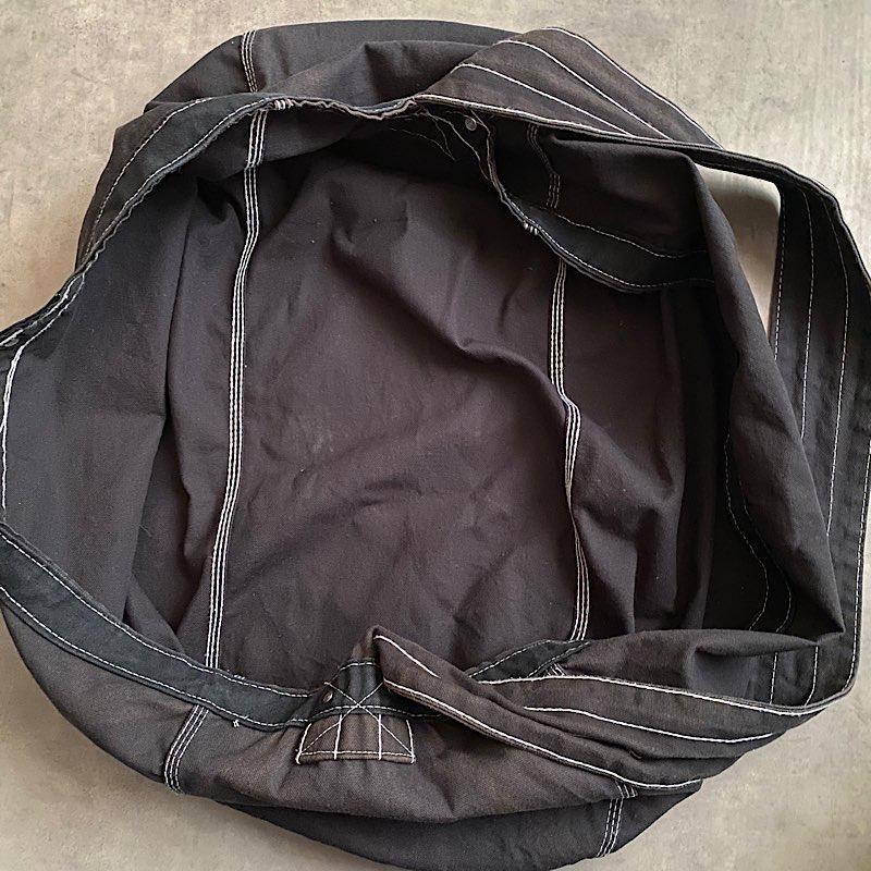 60's SOLID BLACK NEWS PAPER BAG ヴィンテージ 60年代 ブラック